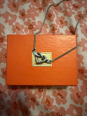 James Avery Silver Interlocking Heart Necklace